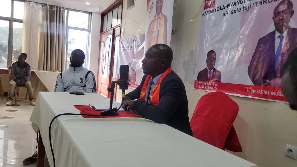 Point de presse à Kamanyola : Roger SADIKI MUGANGUZI affirme faire les plaidoyés son point de départ.